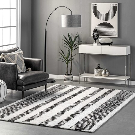 Nuloom Kasha Striped Modern Area Rug 5ft x 8ft MTMI04A-508